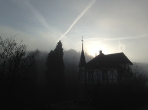 Nebel in Neckarmühlbach by Dorothea Schönfeld